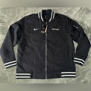 Nike Coach Prime Deion Sanders 2.0 Black/White Bomber Jacket - Men's Size 2XL